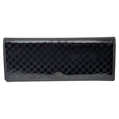 Gucci Vintage Microguccissima Broadway-Clutch aus Lackleder