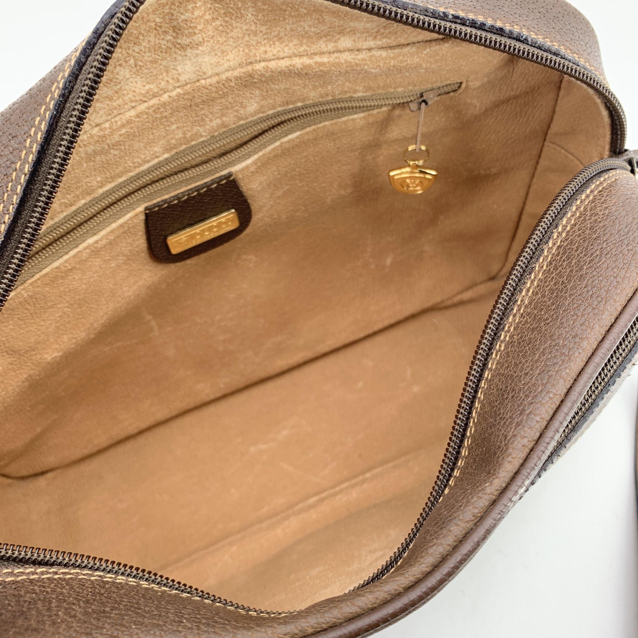 Bolso Crossbody Gucci Vintage Monogram Canvas Ophidia Stripes en Bueno estado para la venta en Rome, Rome