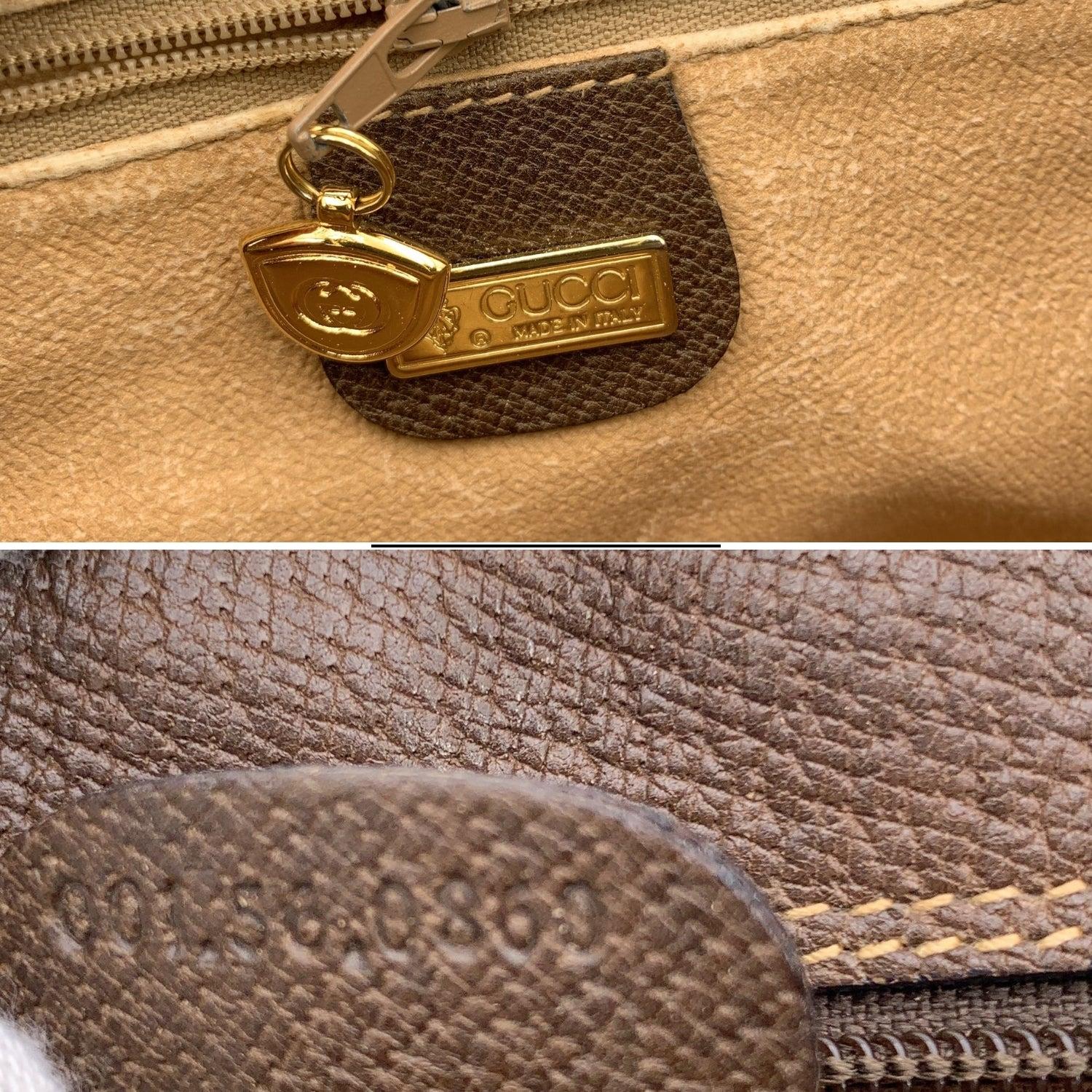 Gucci Vintage Monogram Canvas Ophidia Stripes Crossbody Bag für Damen oder Herren im Angebot