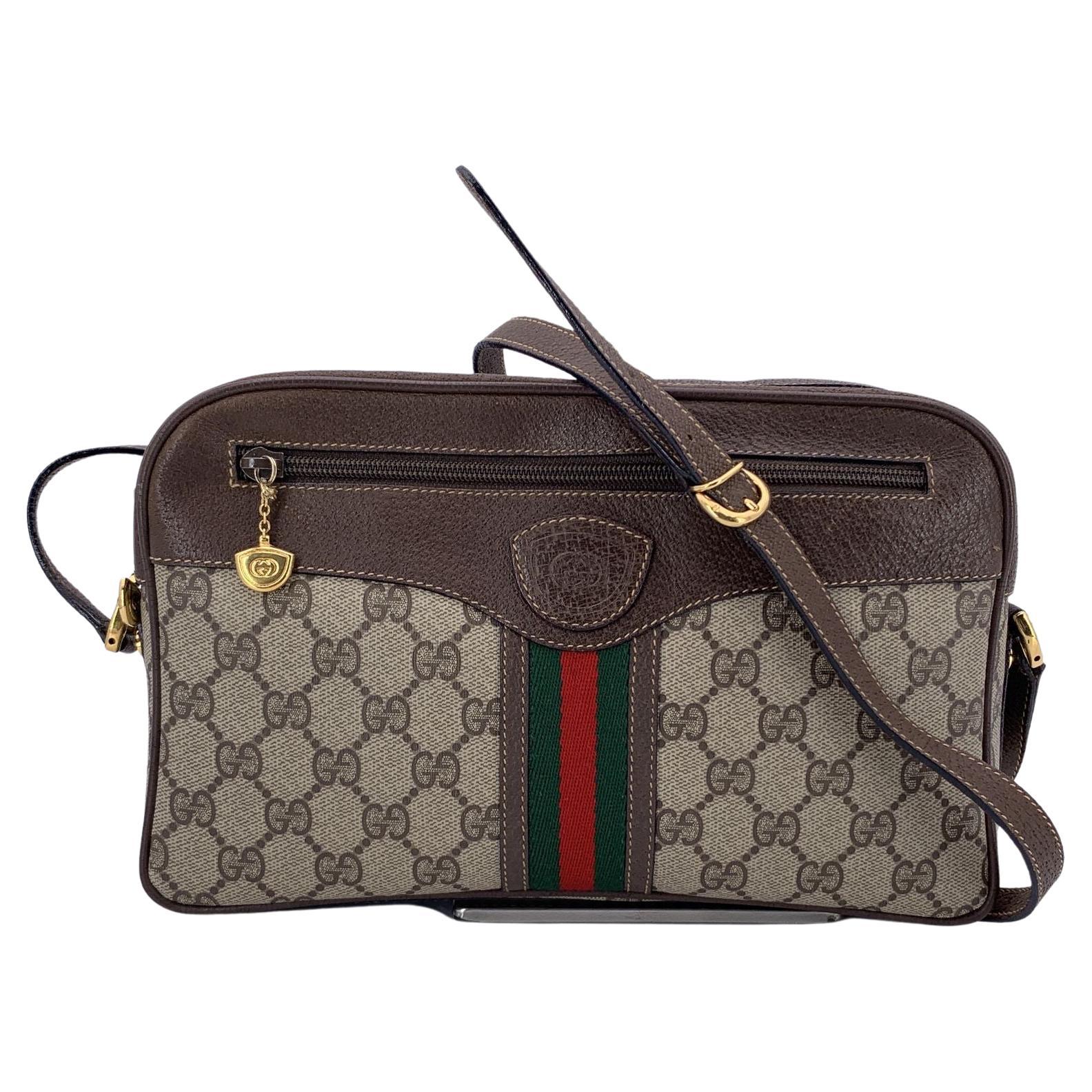 Bolso Crossbody Gucci Vintage Monogram Canvas Ophidia Stripes en venta