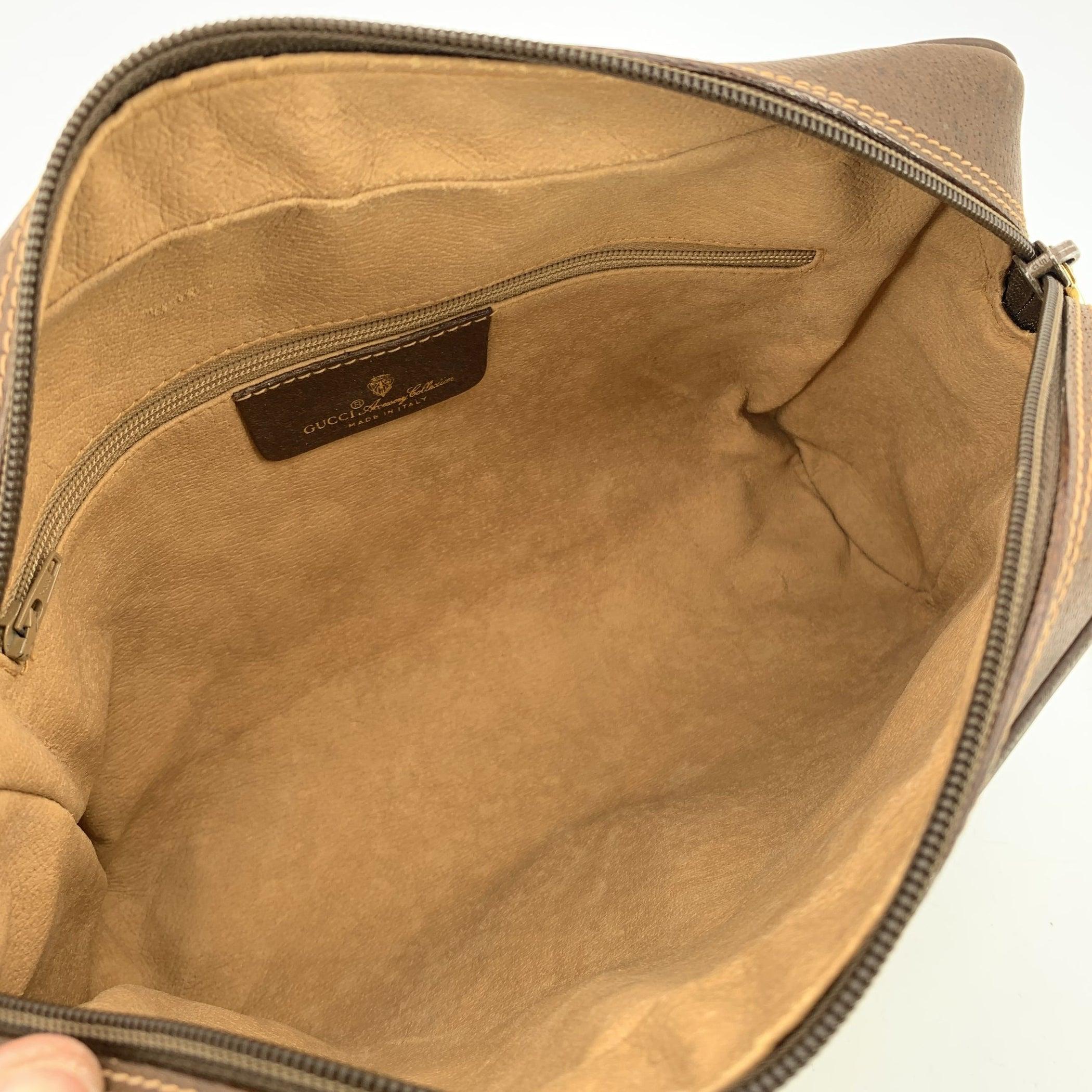 Gucci Vintage Monogram Canvas Ophidia Stripes Medium Crossbody Bag im Zustand „Gut“ im Angebot in Rome, Rome