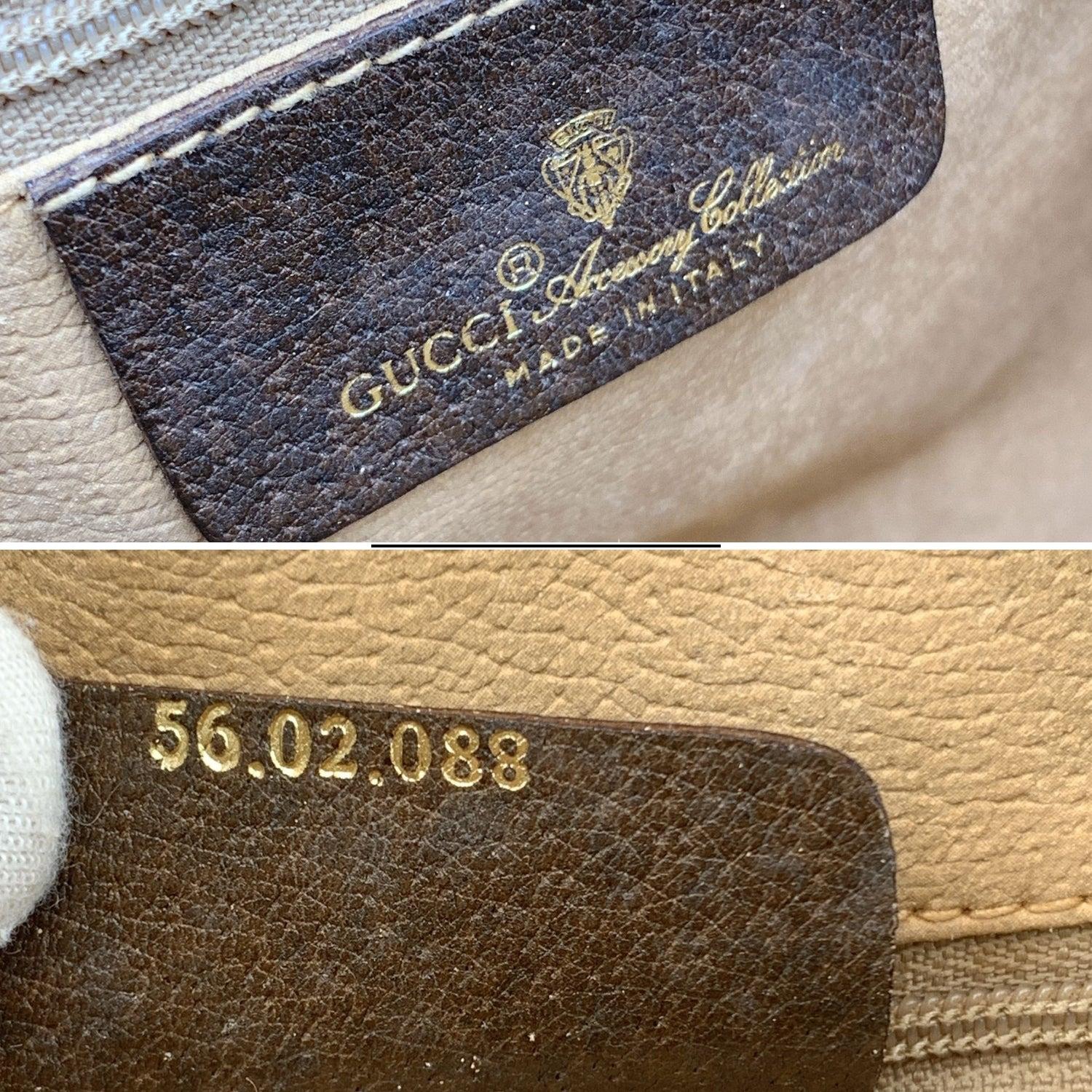 Women's Gucci Vintage Monogram Canvas Ophidia Stripes Medium Crossbody Bag For Sale