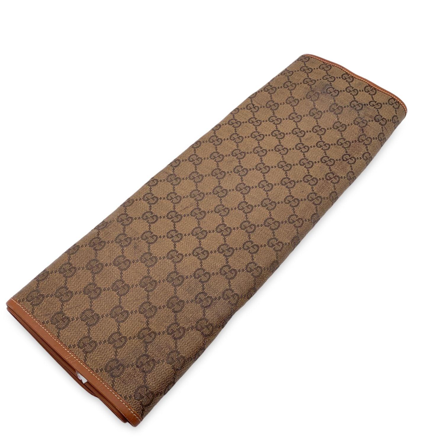 Women's Gucci Vintage Monogram Canvas Travel Tie Holder Case with Defects For Sale