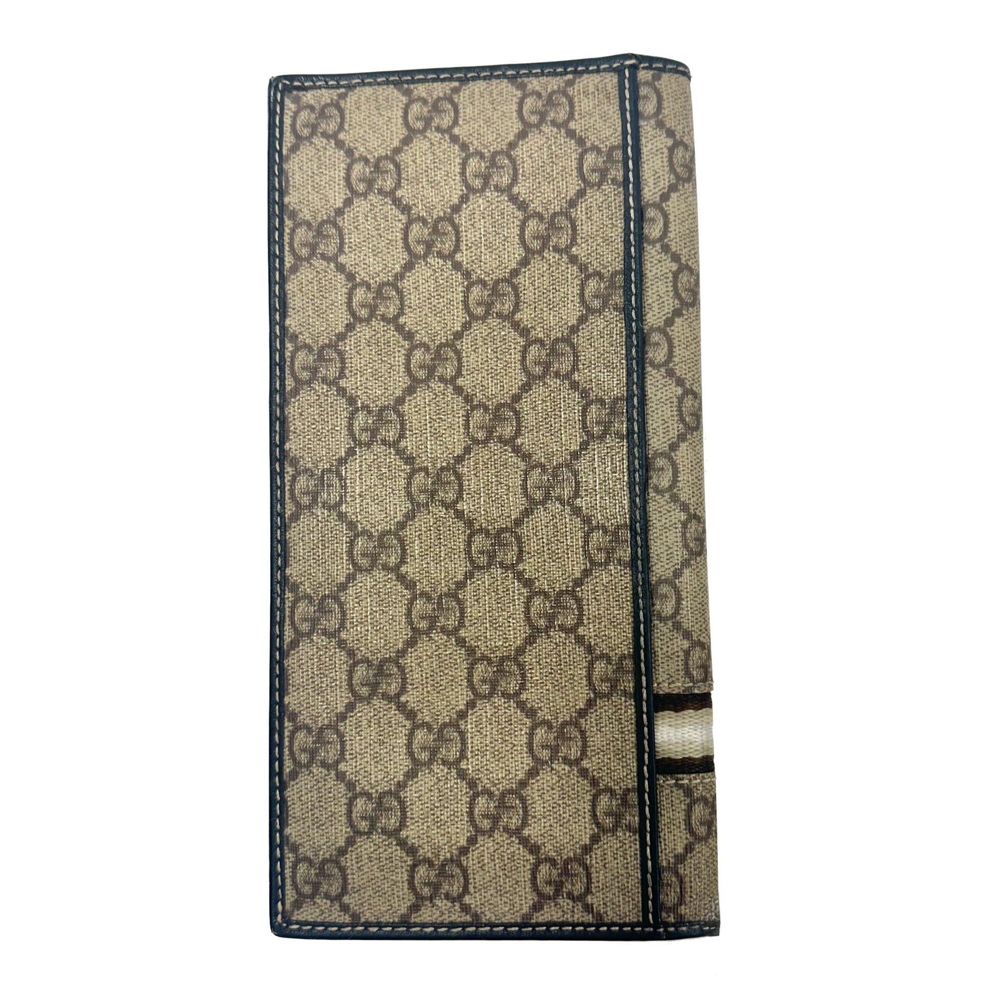 GUCCI VINTAGE MONOGRAM GG SUPREME CANVAS WALLET

Color: Beige
Material: GG supreme coated canvas
Style No. 200983
Condition: Fair
Made in Italy

Measurements~
Height 4”
Length 7”
Depth .8”