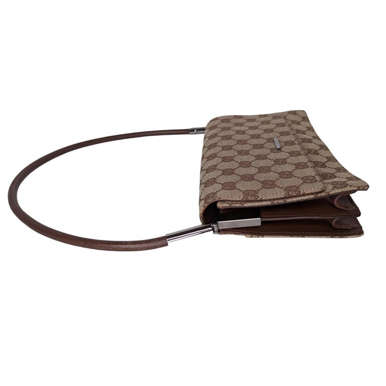 Gucci Monogram Pochette Bag in Brown – Recycled Luxury