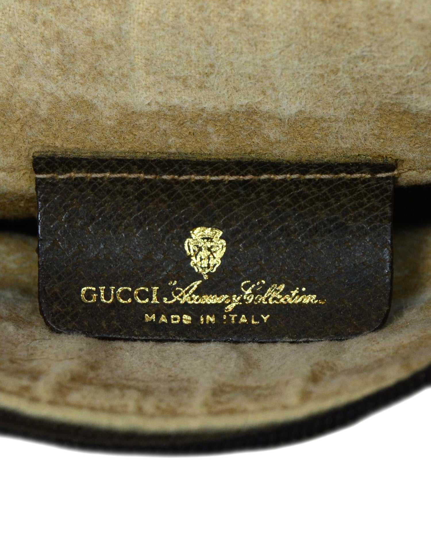 Gucci Vintage Monogram Supreme Zip Top Pochette Bag For Sale At 1stdibs