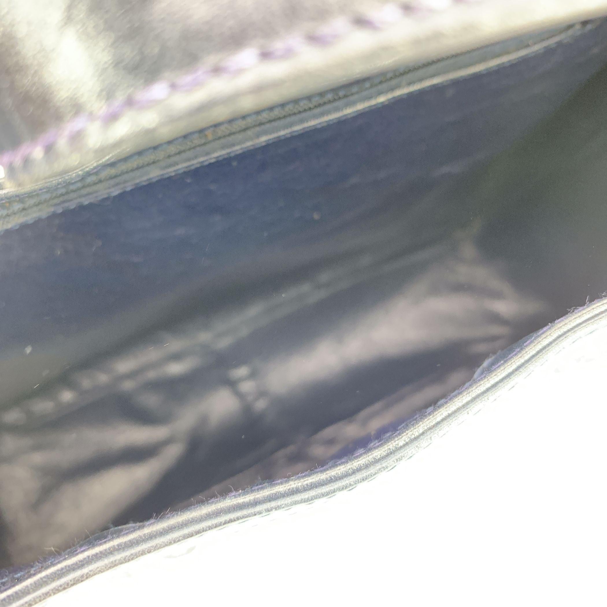 Gucci Vintage Navy Blue Monogram Canvas Shoulder Bag Tote Bon état - En vente à Rome, Rome