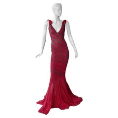 Robe de soirée perlée Gucci Vintage Opulent   NWT