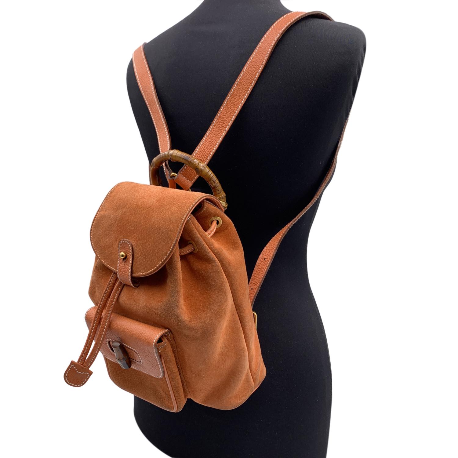 gucci orange backpack