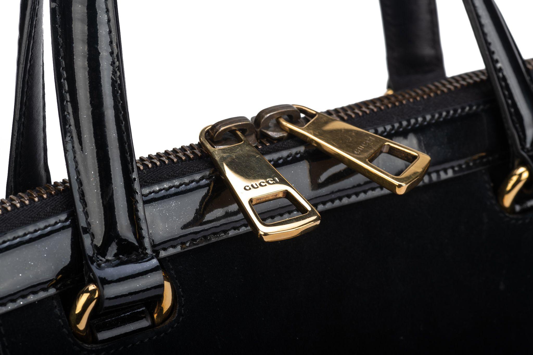 Gucci Vintage Oversize Suede Travel Bag For Sale 2