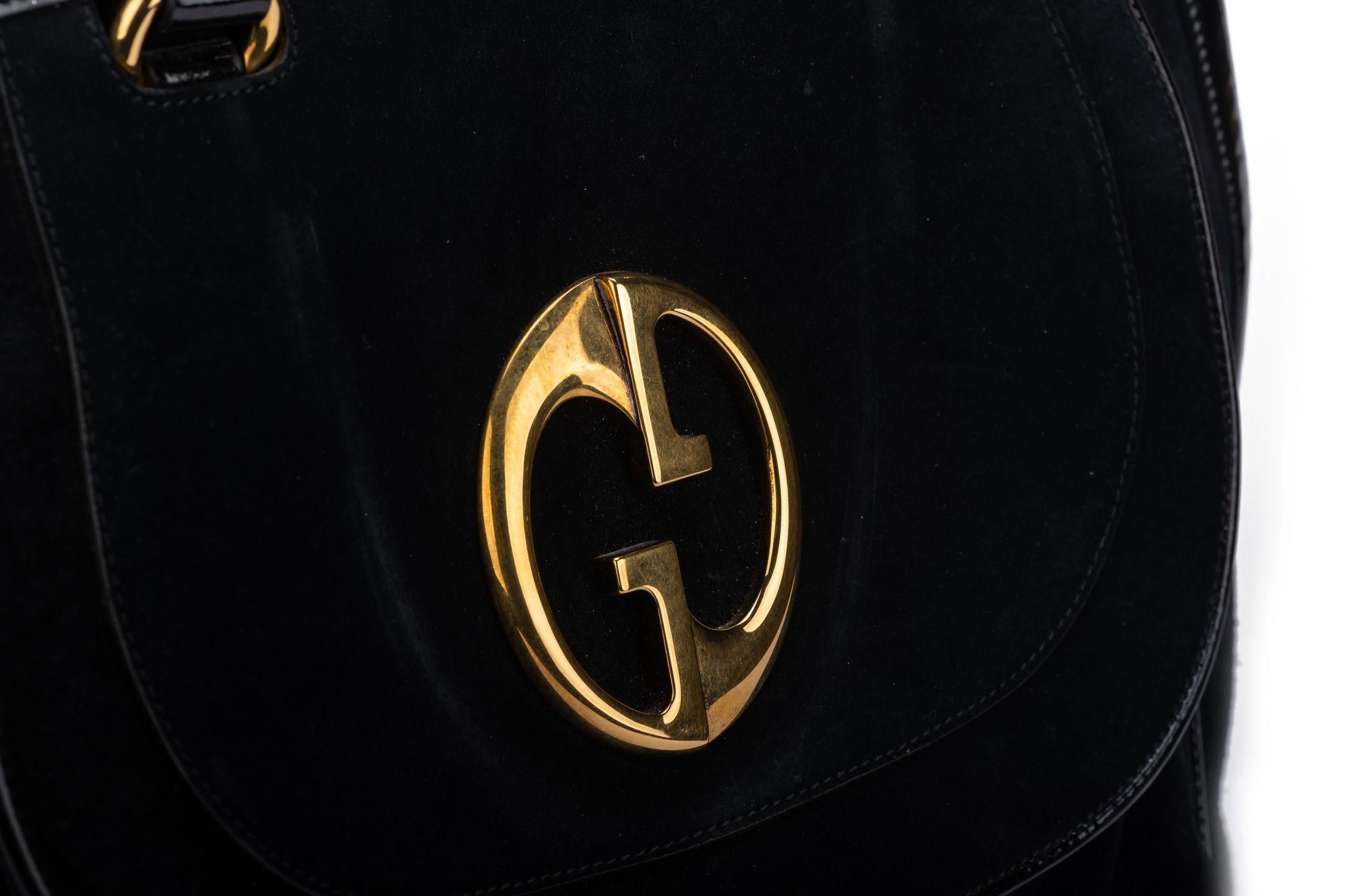 Gucci Vintage Oversize Suede Travel Bag For Sale 3