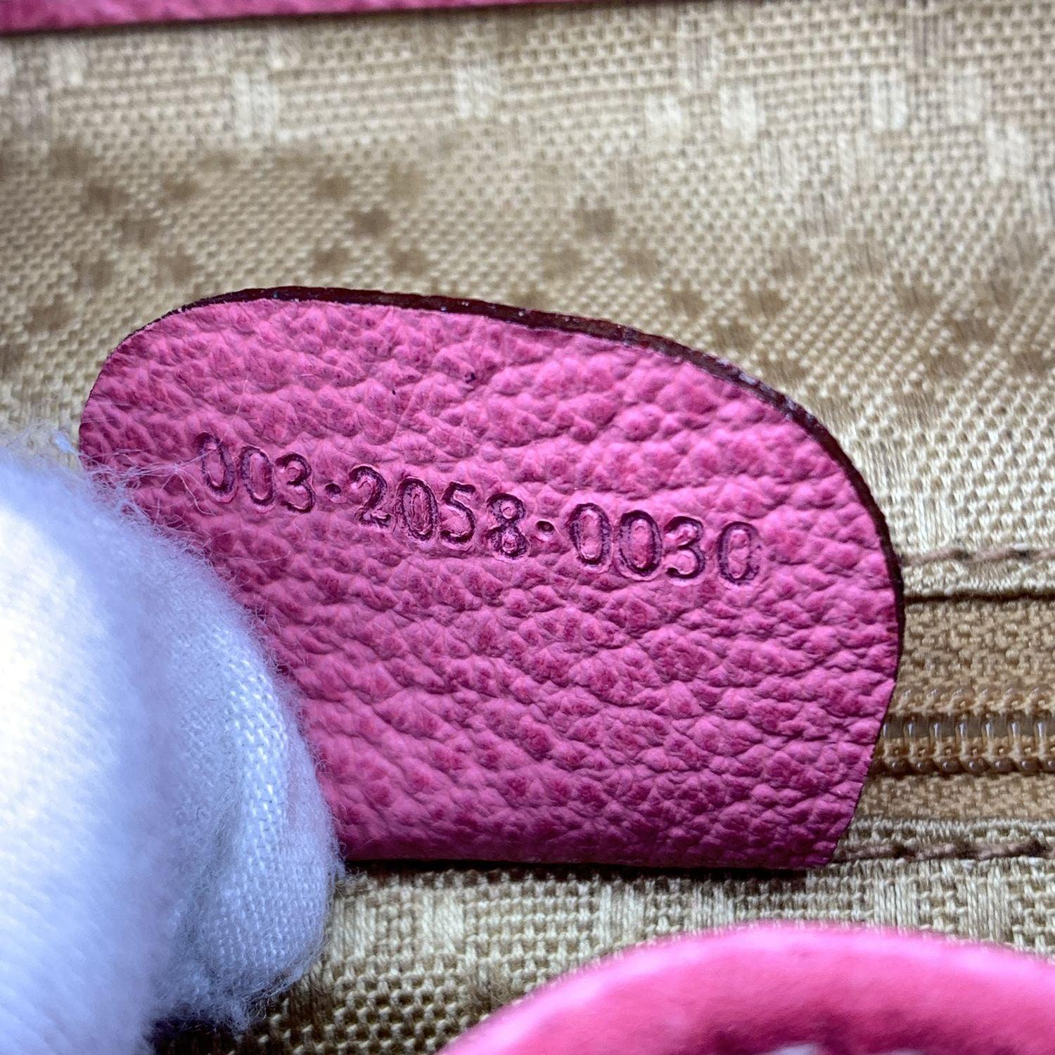 Gucci Vintage Pink Suede Bamboo Small Backpack Shoulder Bag 2