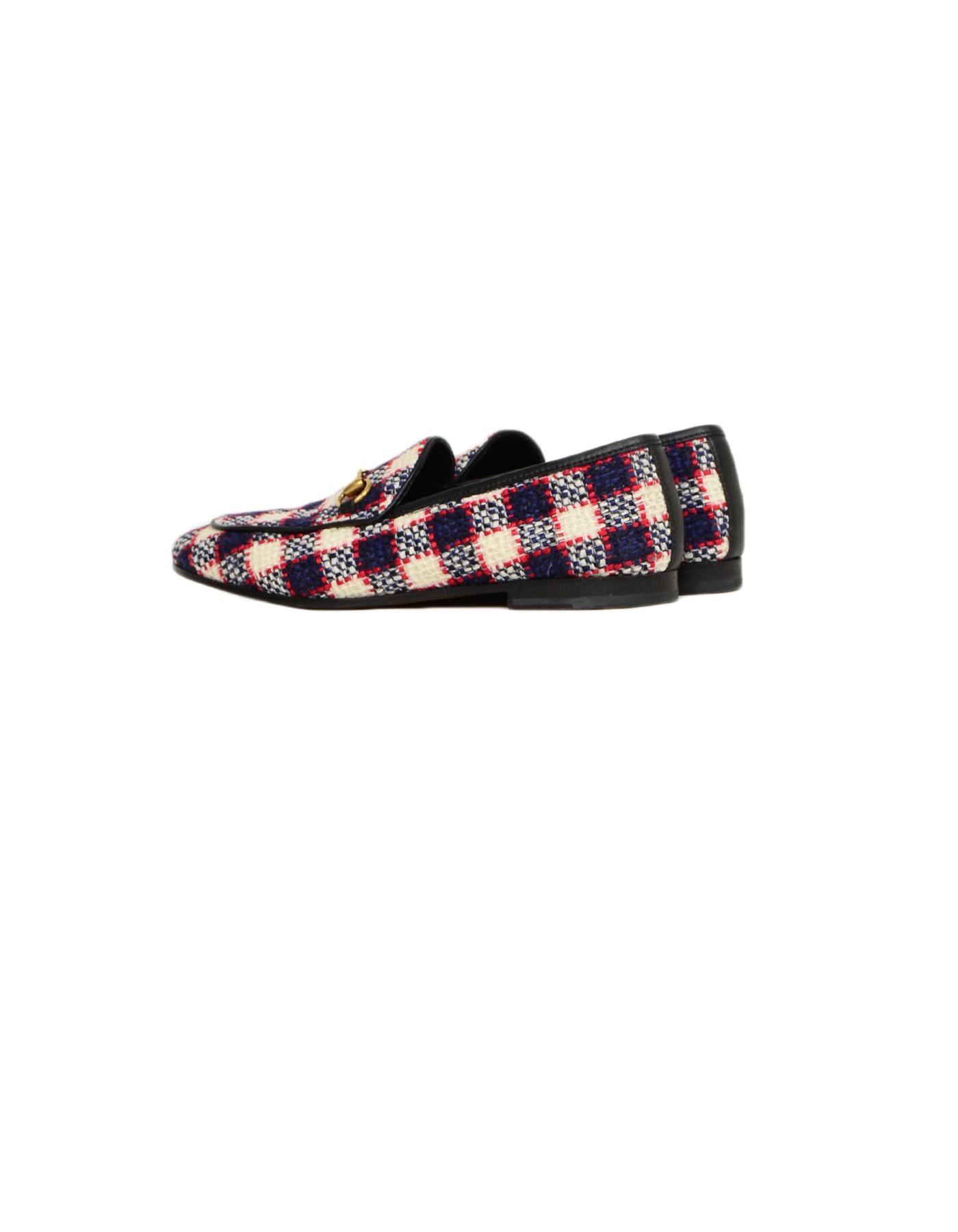 gucci plaid loafers