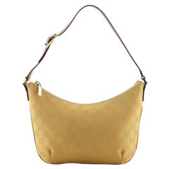 Gucci Vintage Pochette Shoulder Bag GG Canvas Small