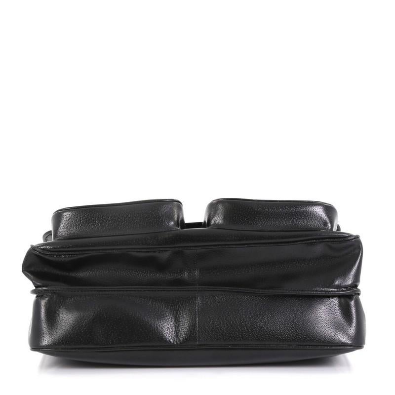 Women's or Men's Gucci Vintage Pocket Briefcase Leather Medium