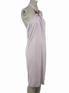 Gucci Vintage Purple Halter Neck Mini Dress Size M