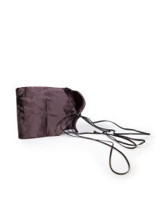 Gucci Vintage Purple Satin Floral Jacquard Belt