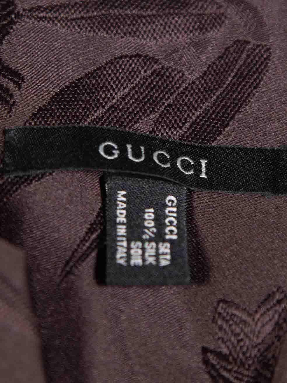 Women's Gucci Vintage Purple Satin Floral Jacquard Belt