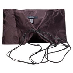 Gucci Vintage Purple Satin Floral Jacquard Belt