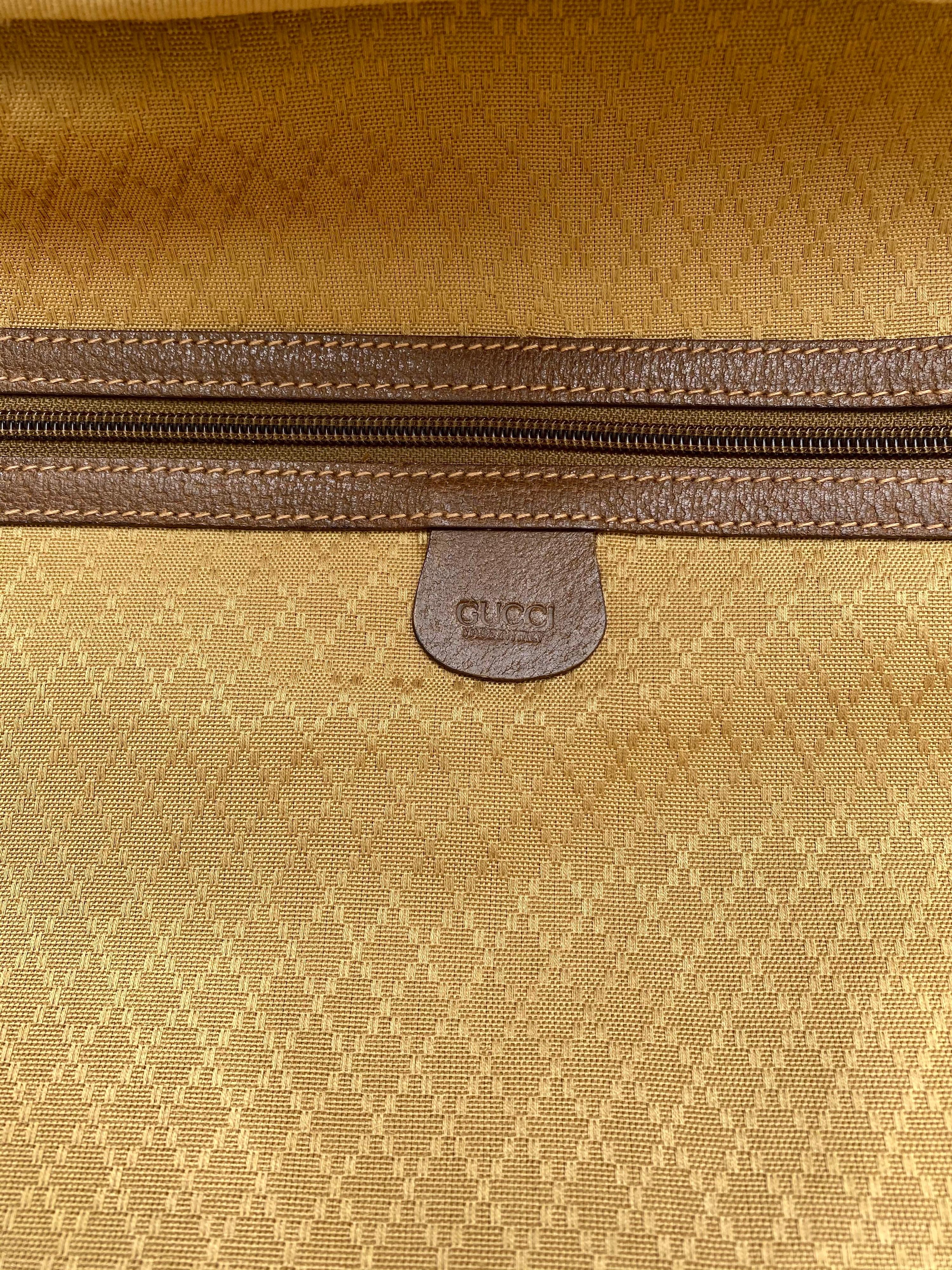 Gucci Vintage Rare GG Monogram Suitcase Travel Luggage For Sale 5