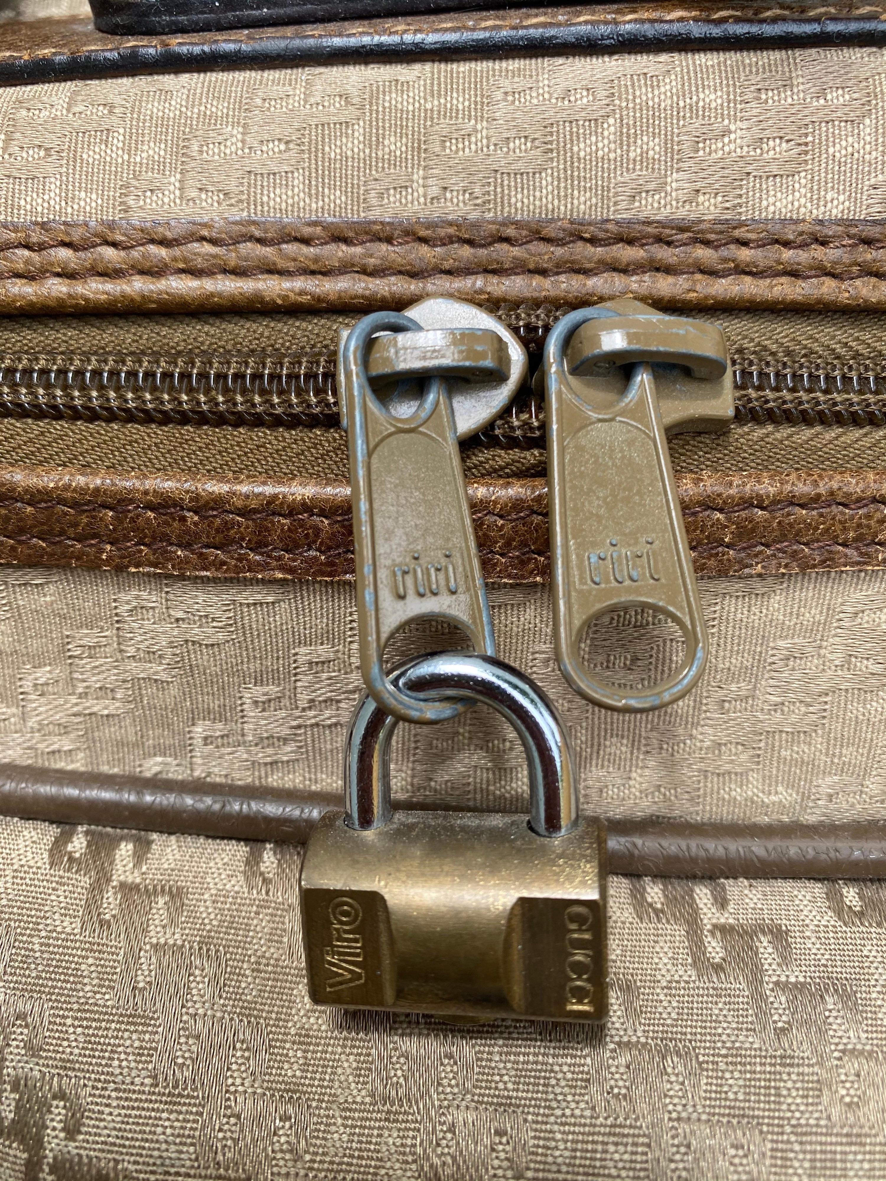 Gucci, valise de voyage rare avec monogramme GG en vente 4