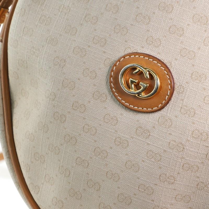 Women's or Men's Gucci Vintage Round Crossbody Bag Micro GG Coated Canvas