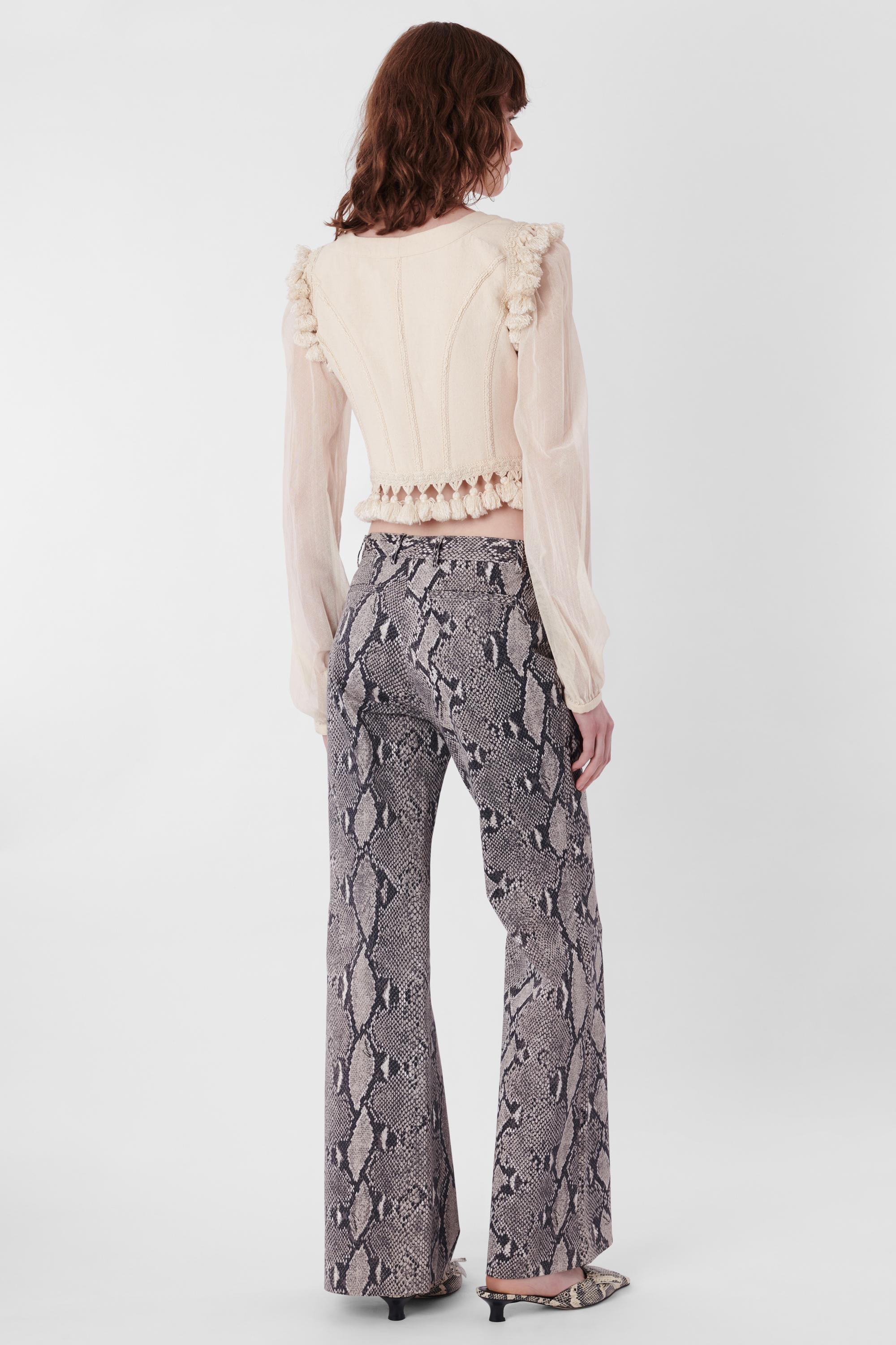 Gucci Vintage S/S 2000 Python Print Trousers In Excellent Condition For Sale In London, GB