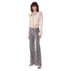 Gucci Vintage F/S 2000 Hose mit Python-Druck