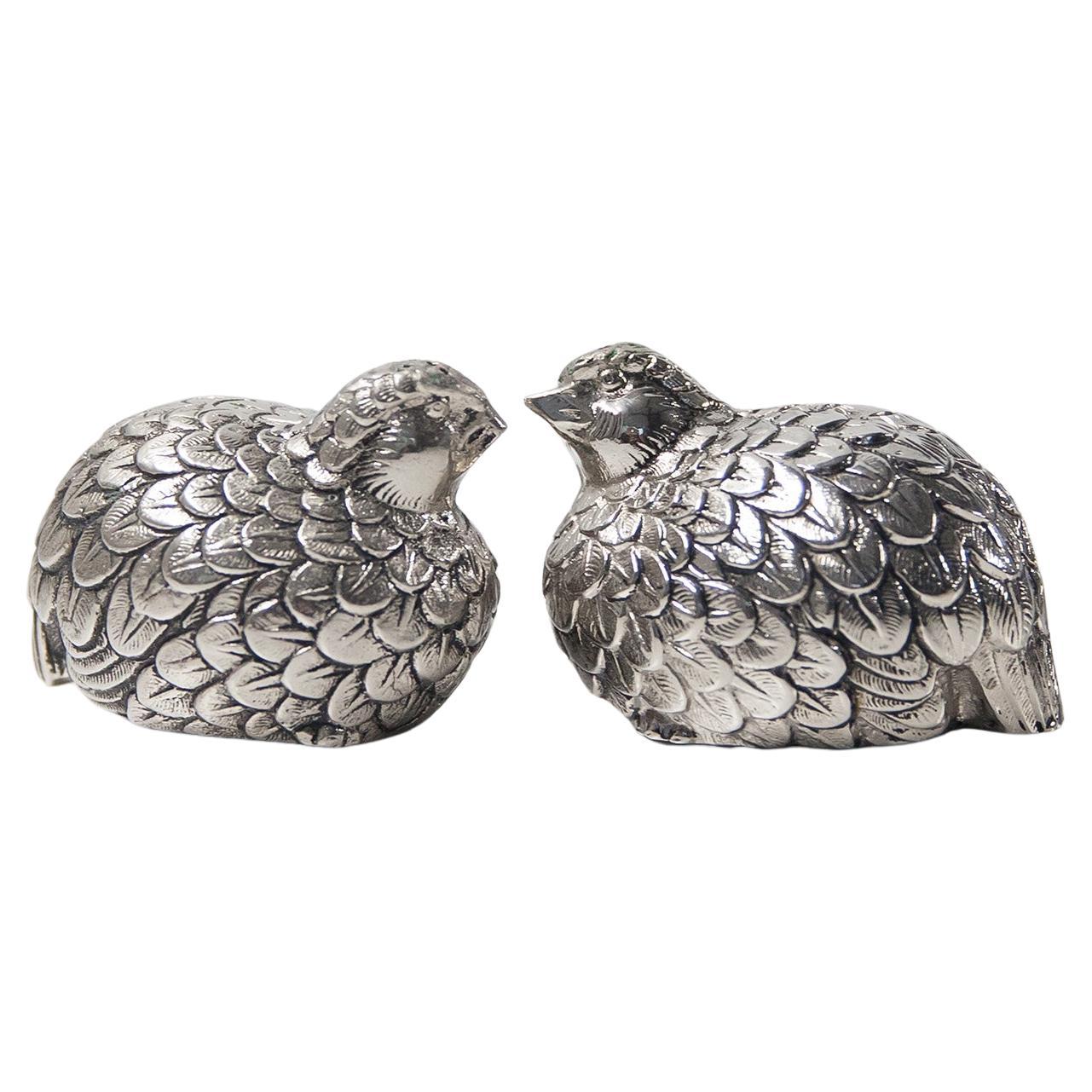 Gucci Vintage Salt Pepper Quail 1970
