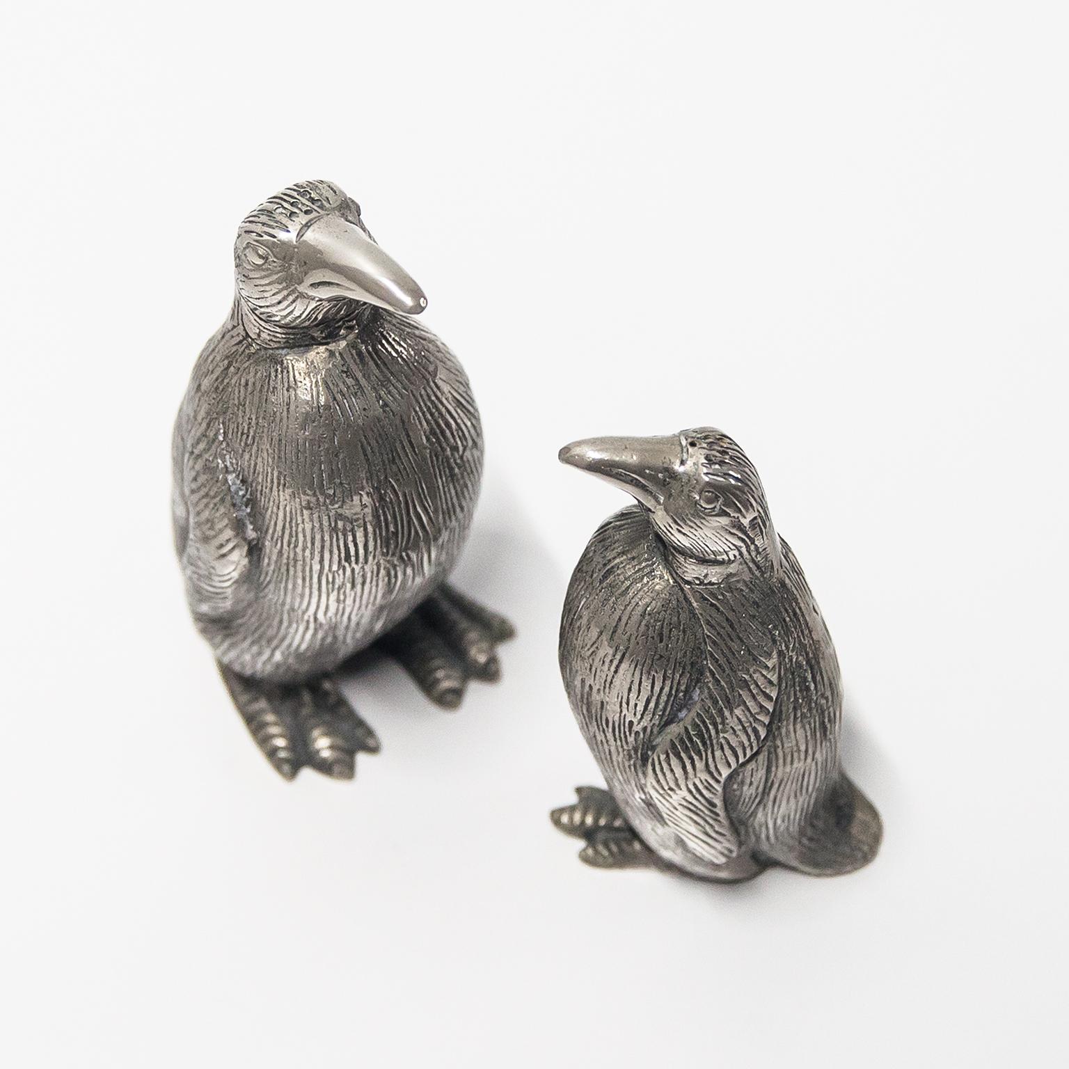 Gucci Vintage Salero Pimentero Pingüino Años 60 Regencia de Hollywood
