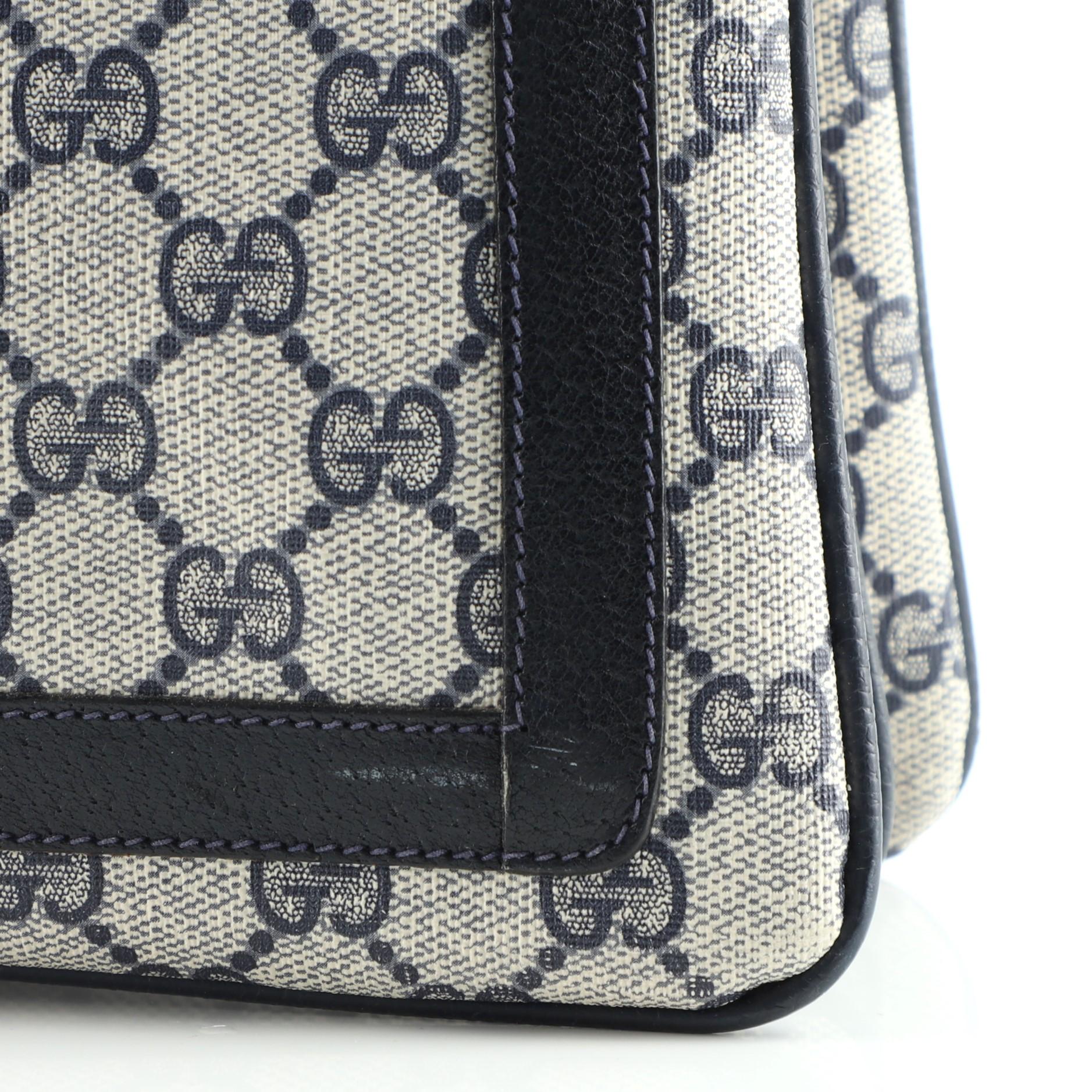 Gucci Vintage Umhängetasche GG aus beschichtetem Segeltuch Medium 4