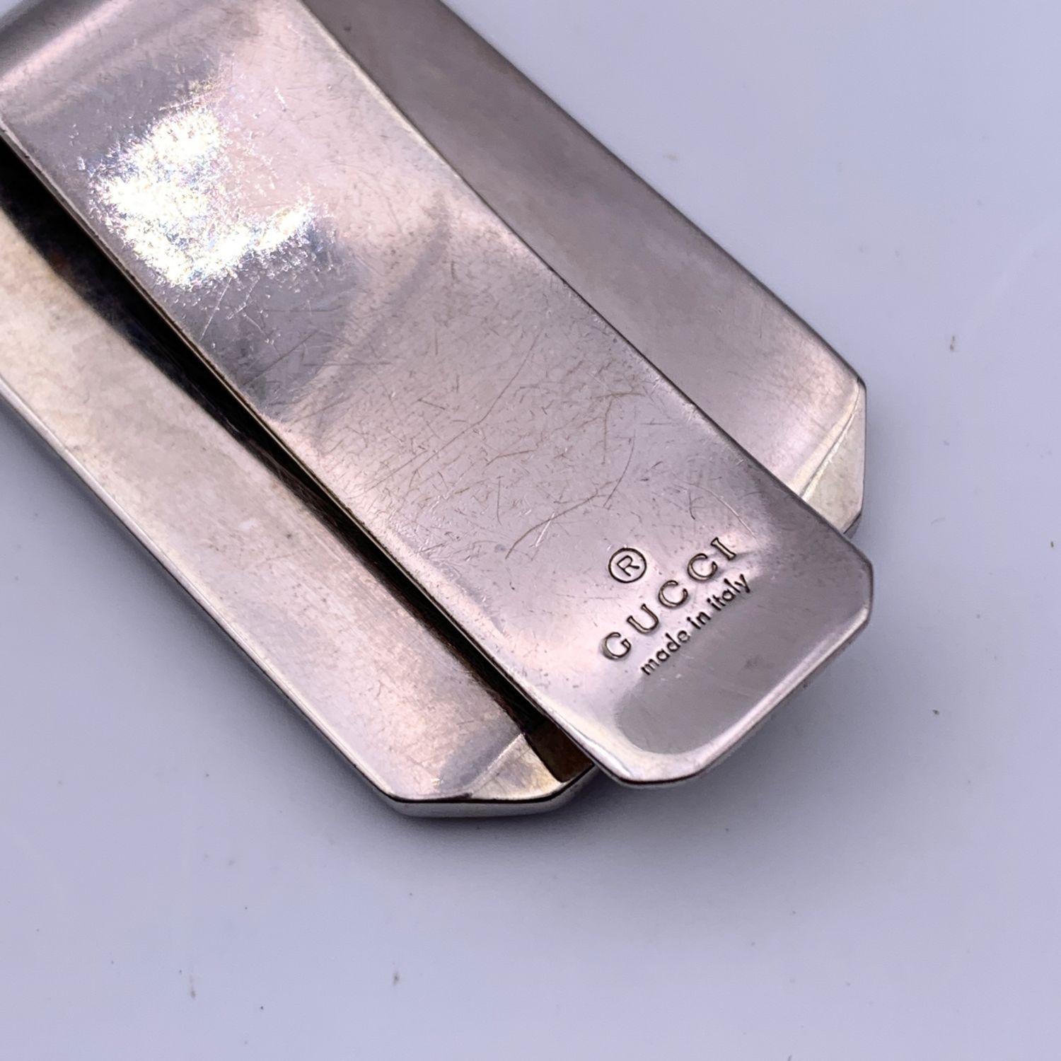 gucci money clip silver
