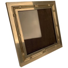 Gucci Vintage Silver Metal Square Desk Photo Frame