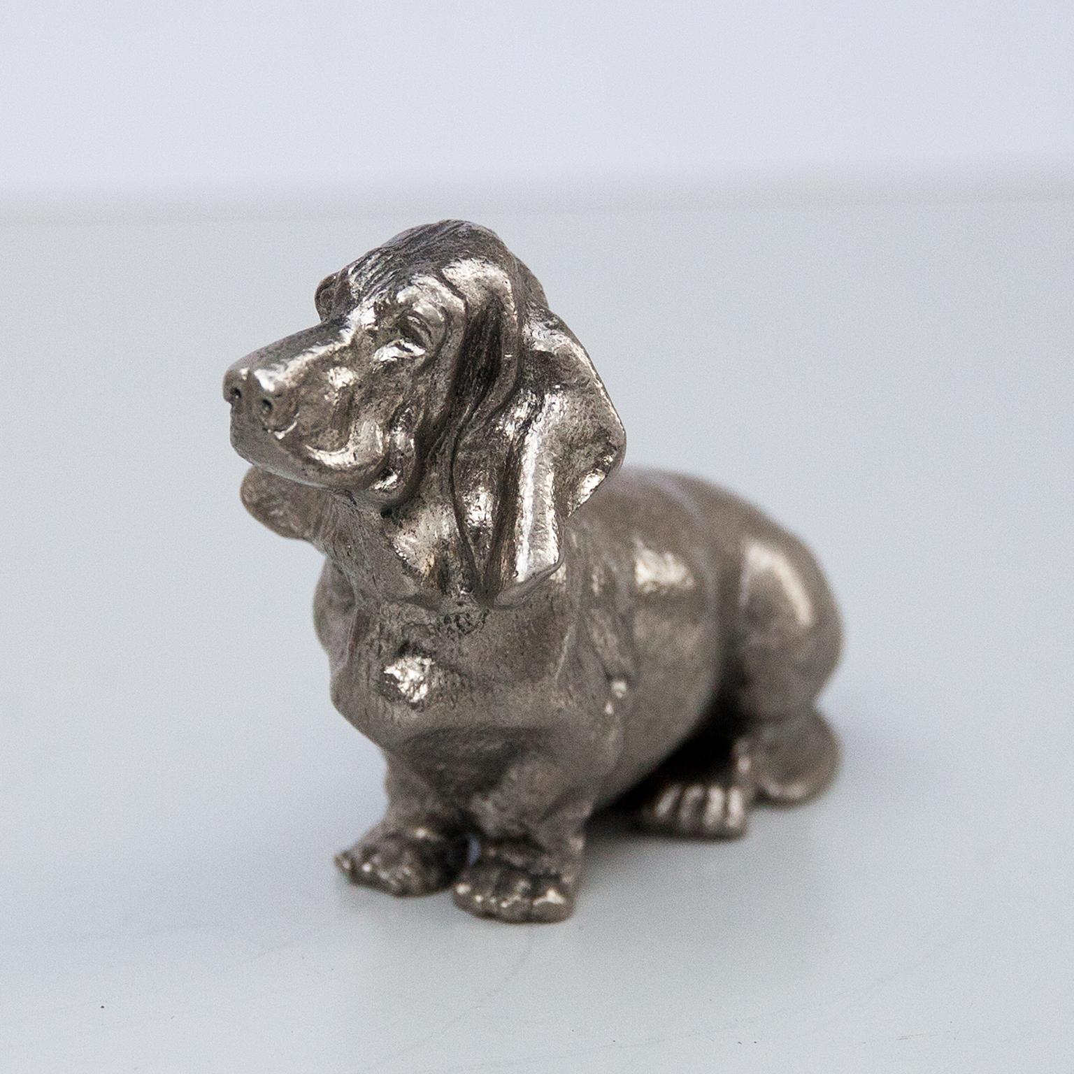 Italian Gucci Vintage Silver Plated Basset, 1960s