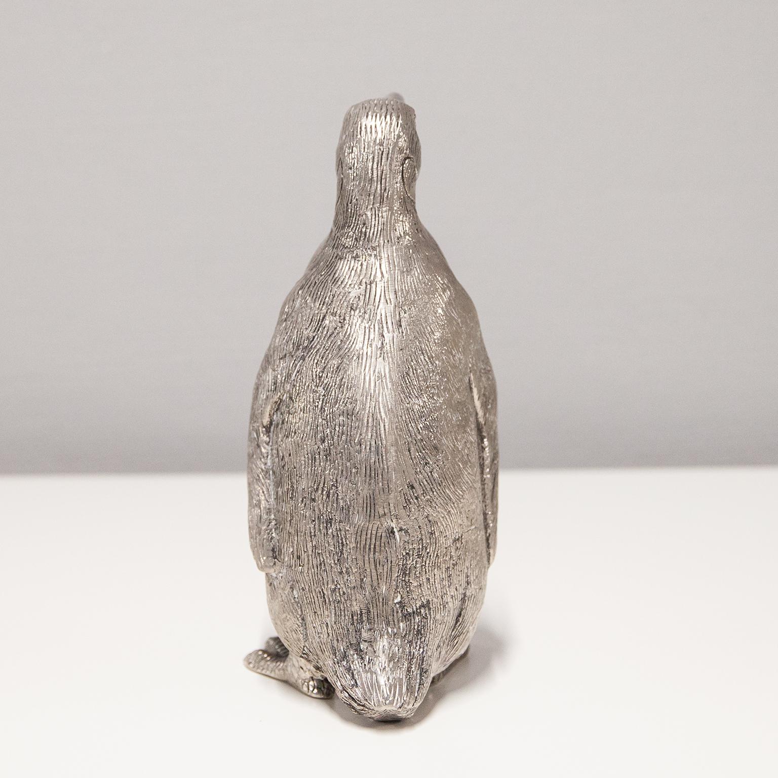 Italian Gucci Vintage Silver Plated Penguin 1970s