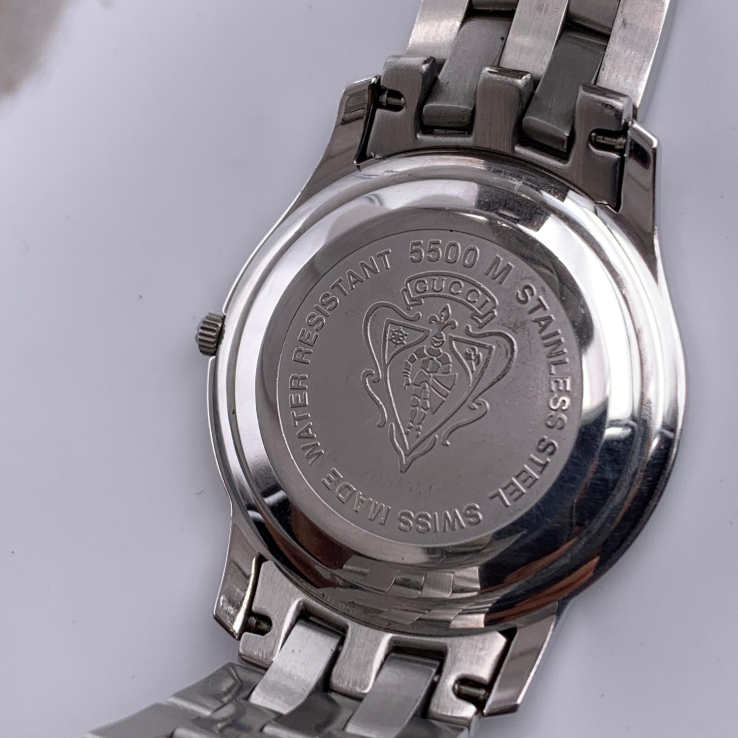Women's Gucci Vintage Silver Stainless Steel 5500 M Wrist Watch