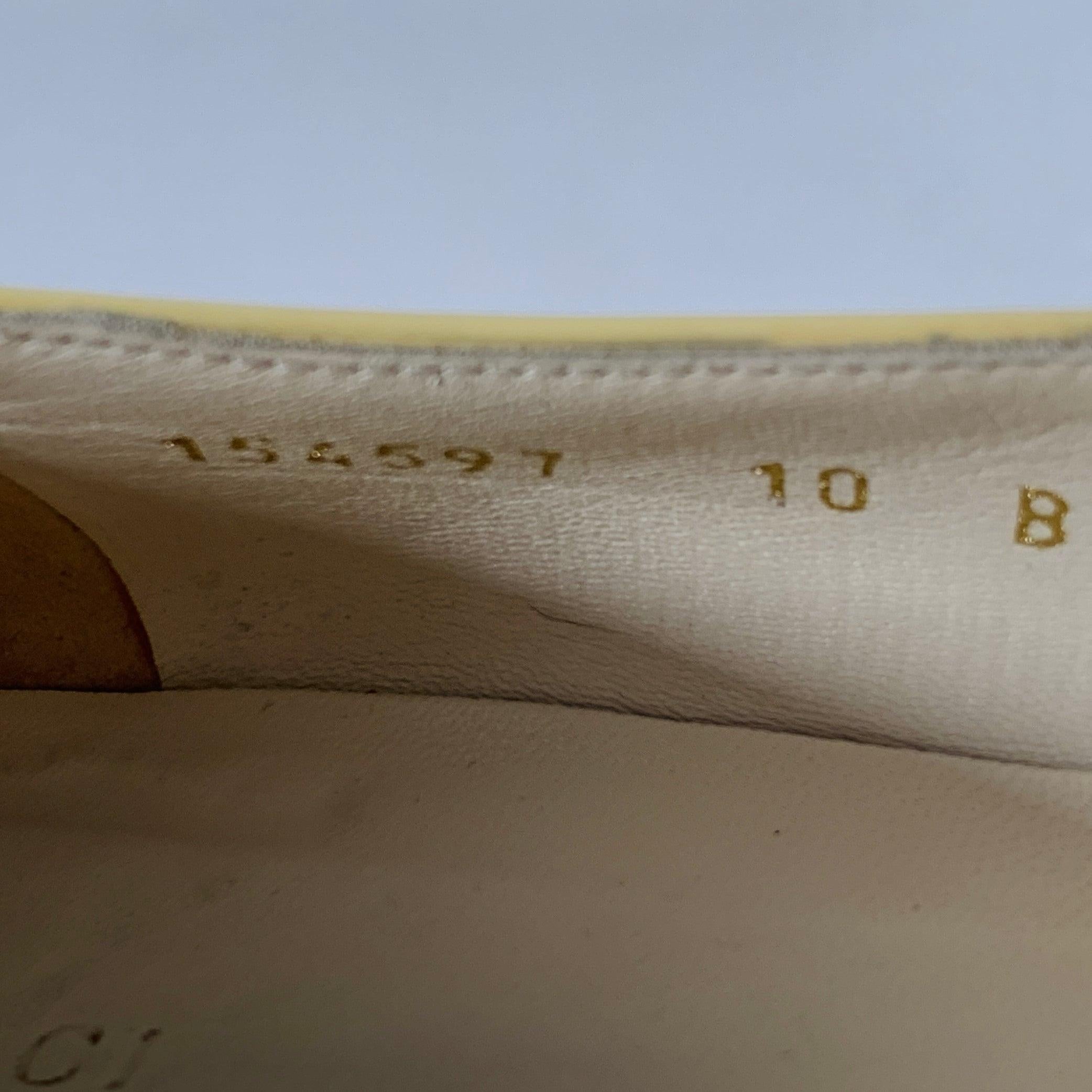 GUCCI Vintage Size 10 Vernice Beige Red Blue Patent Leather Web Bamboo Buckle Flats For Sale 4