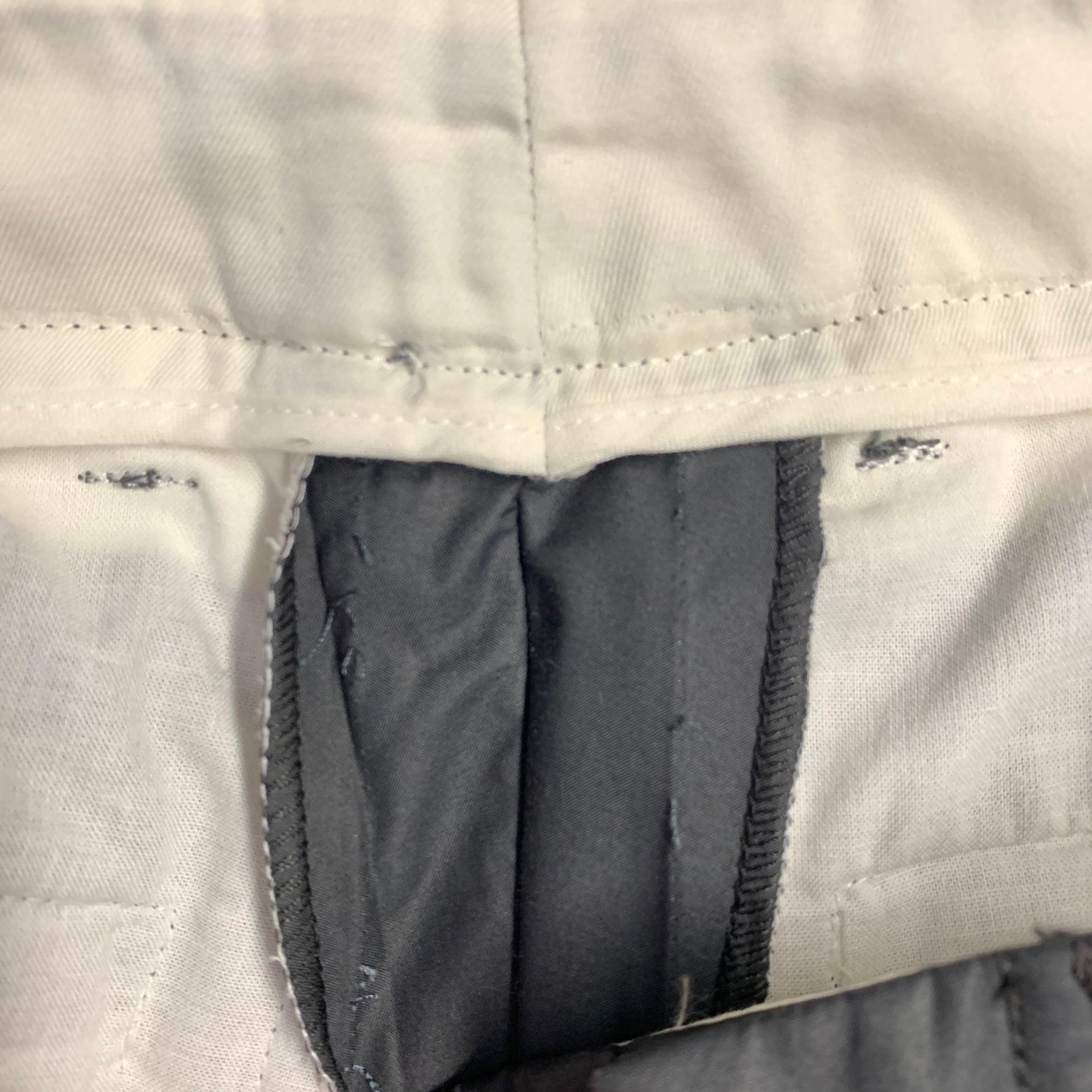 GUCCI Vintage Size 30 Grey Cotton Blend Super Skinny Bondage Casual Pants For Sale 6