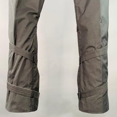 GUCCI Vintage Size 30 Grey Cotton Blend Super Skinny Bondage Casual Pants