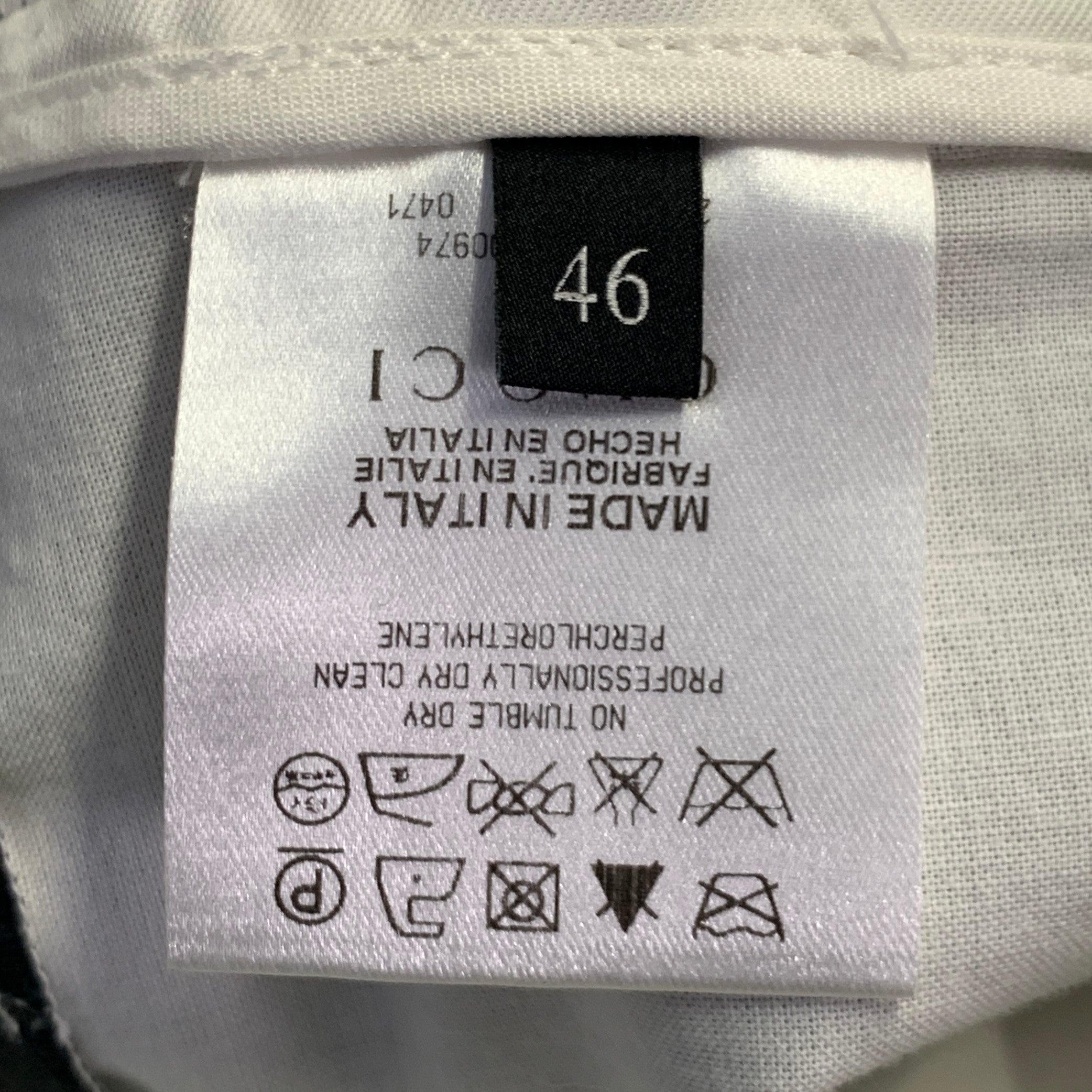 GUCCI Vintage Size 30 Grey Cotton Blend Super Skinny Bondage Casual Pants For Sale 1