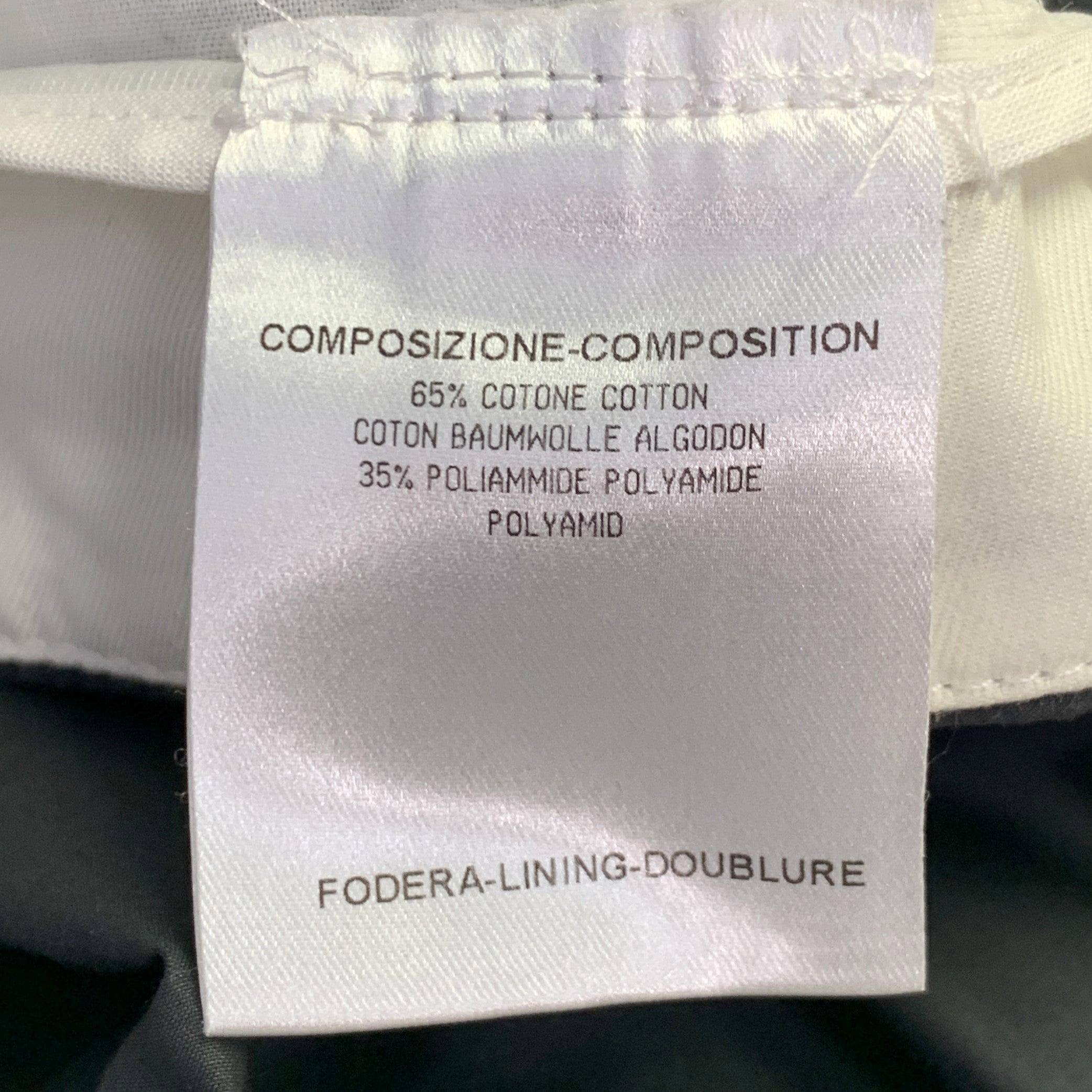 GUCCI Vintage Size 30 Grey Cotton Blend Super Skinny Bondage Casual Pants For Sale 2