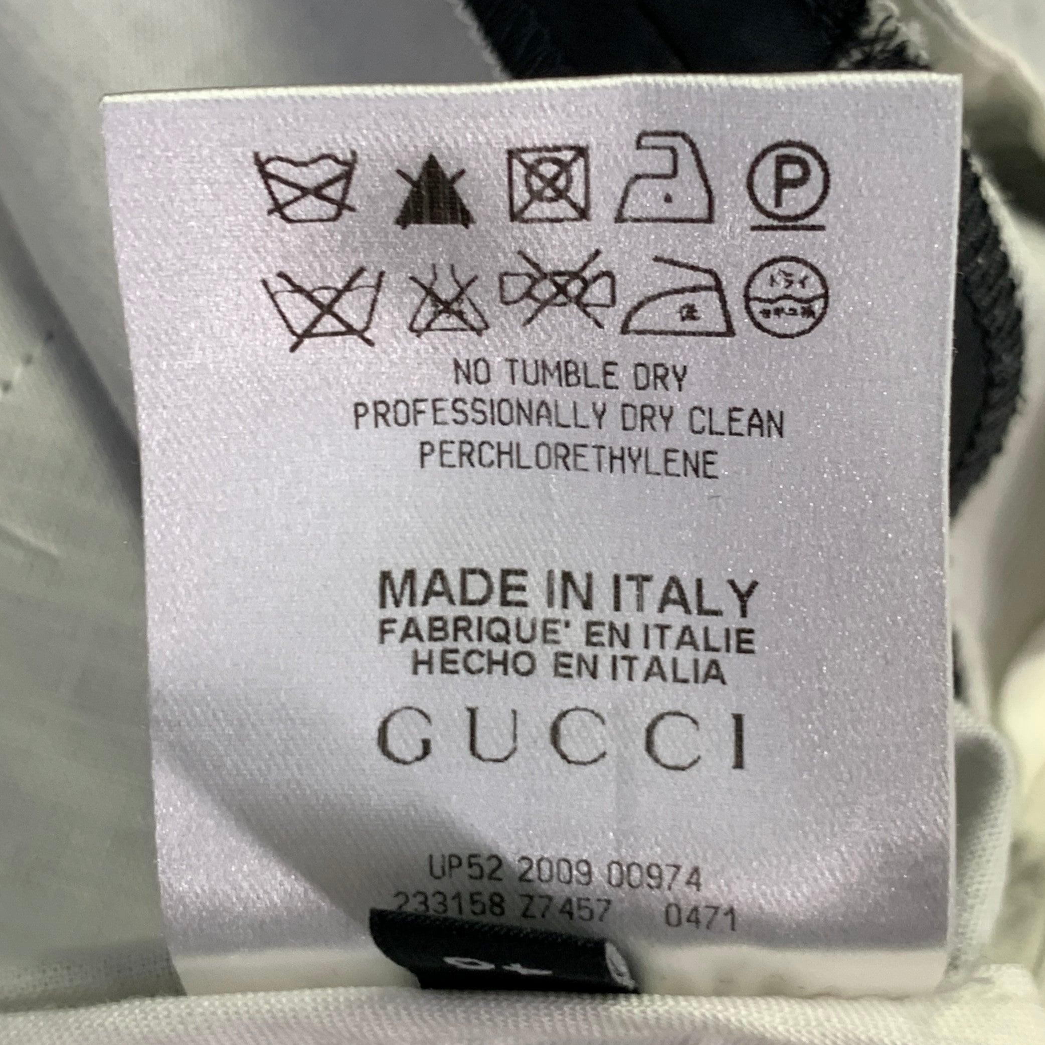 GUCCI Vintage Size 30 Grey Cotton Blend Super Skinny Bondage Casual Pants For Sale 3