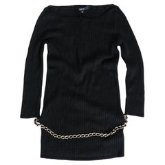 Gucci Vintage Spring 2006 Chain Belt Skinny Rib Top