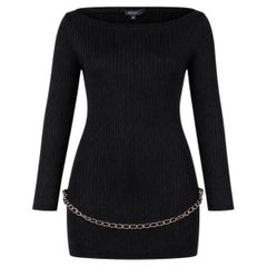 Gucci Vintage Spring 2006 Chain Belt Skinny Rib Top