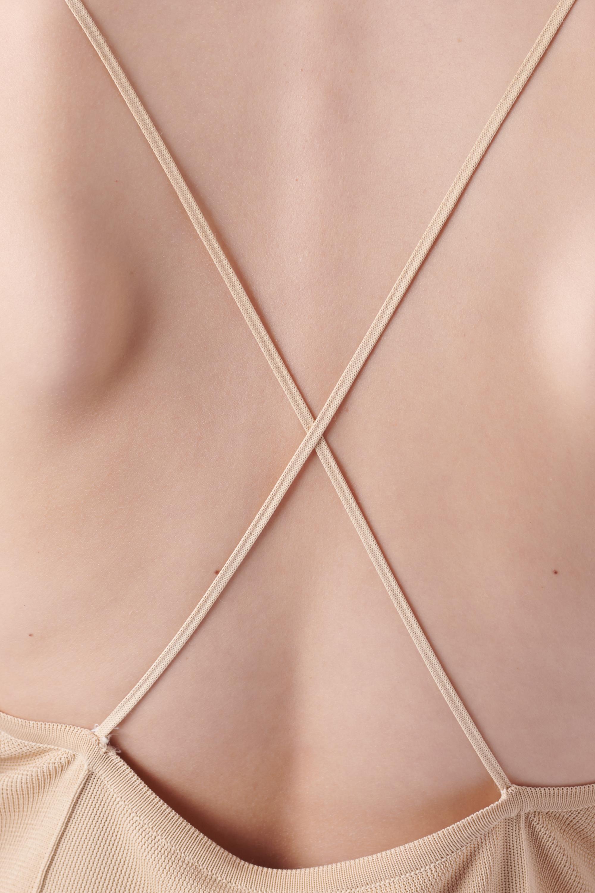 Gucci Vintage SS 1997 Beige Strappy Top In Excellent Condition For Sale In London, GB