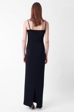 Gucci Vintage SS 1998 Black Maxi Strappy Dress