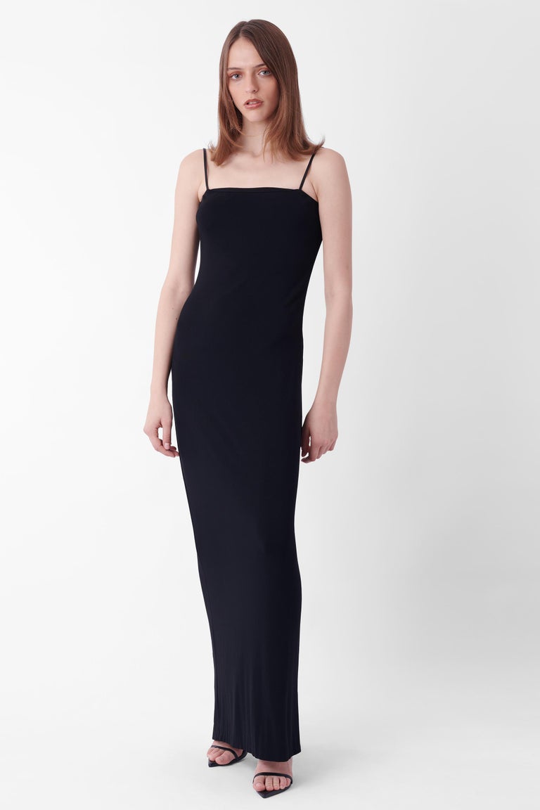 Gucci Vintage SS 1998 Black Maxi Strappy Dress For Sale at 1stDibs Gucci Vintage SS 1998 Black Maxi Strappy Dress For Sale at 1stDibs