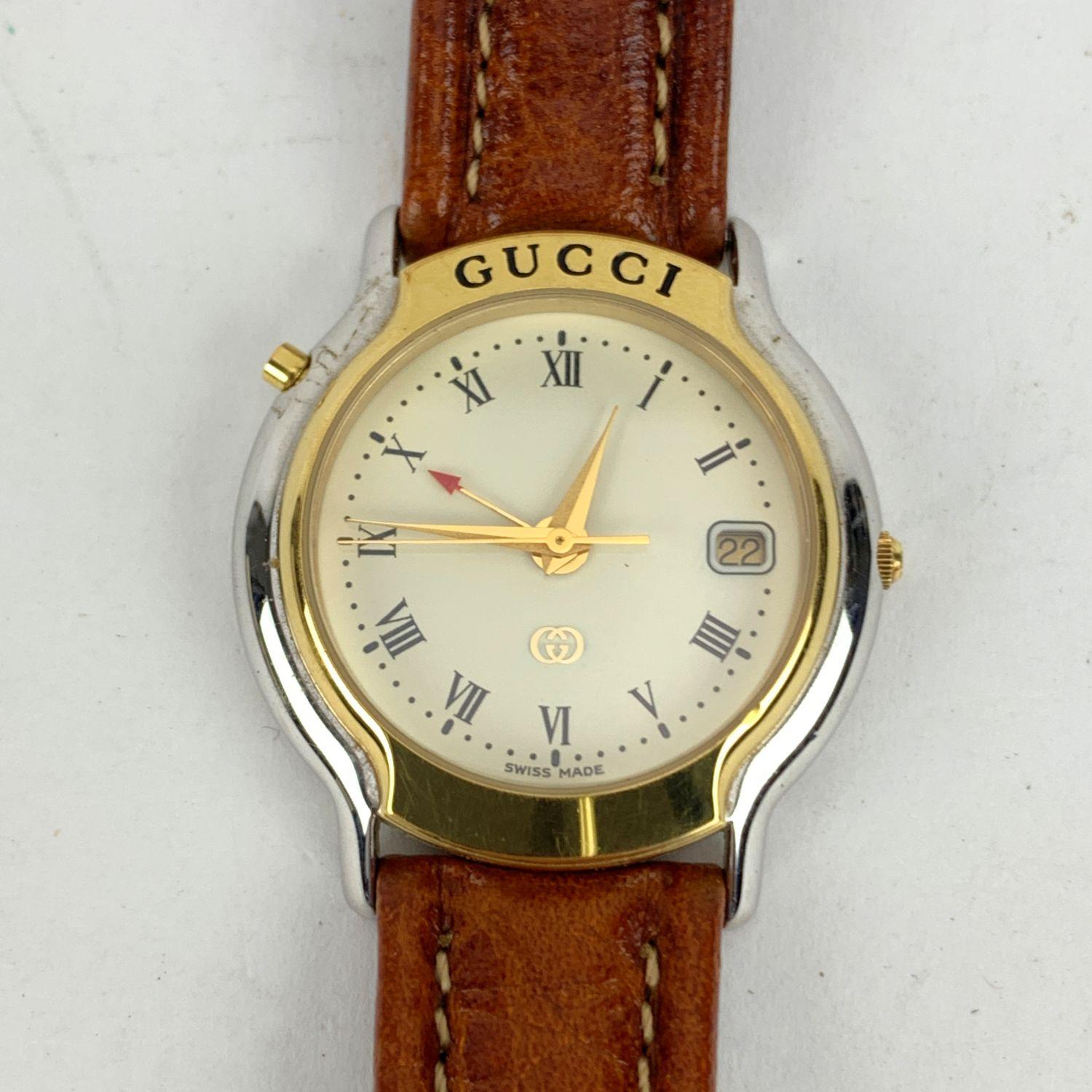 Gucci Vintage Stainless Steel Mondiale 8200 M Unisex Watch at 1stDibs | gucci  mondiale 8200m