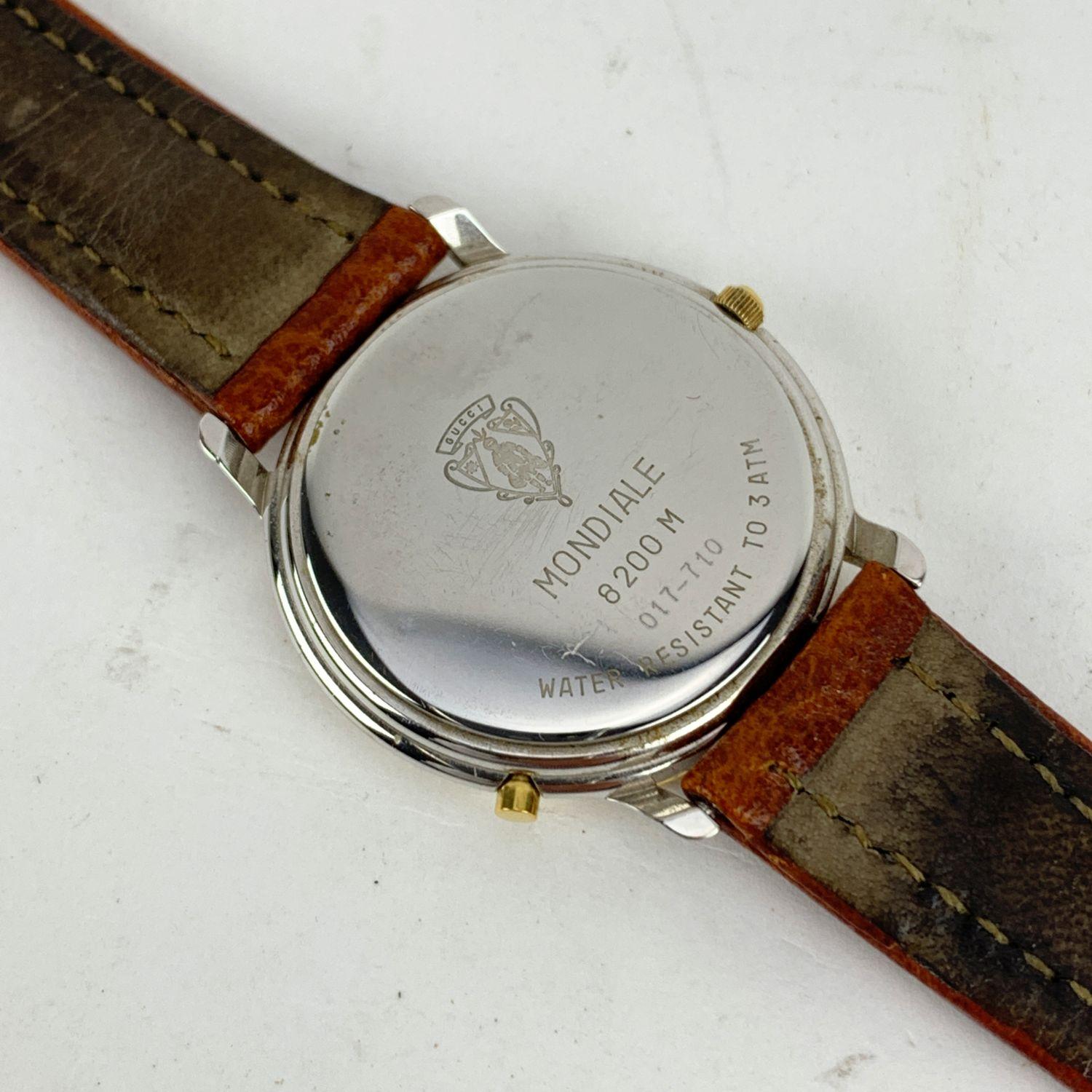 Gucci Vintage Stainless Steel Mondiale 8200 M Unisex Watch 1