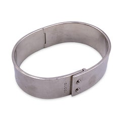 Gucci Vintage Sterling Silver 925 Cuff Bangle Bracelet